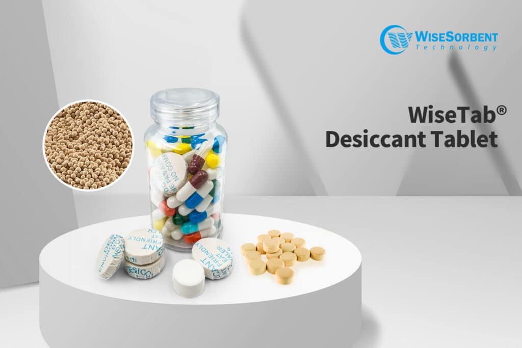 WiseTab® Desiccant Tablets Moisture Absorber WiseSorbent® Technology