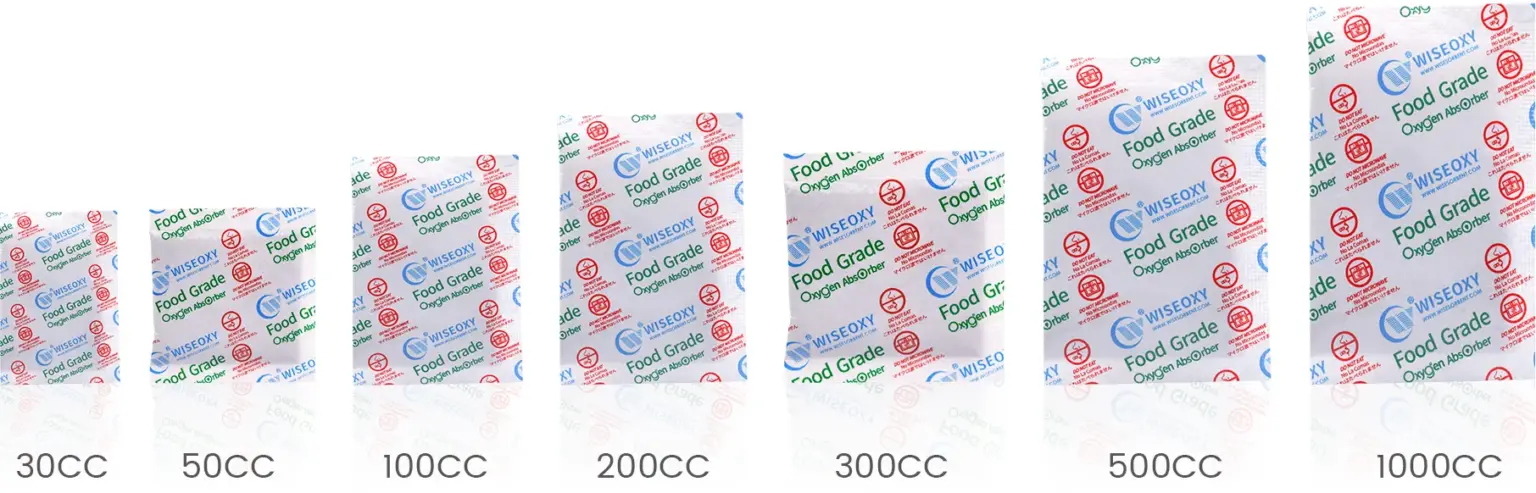 Self-reactive Oxygen Absorber - Family Labeled - Wisesorbent