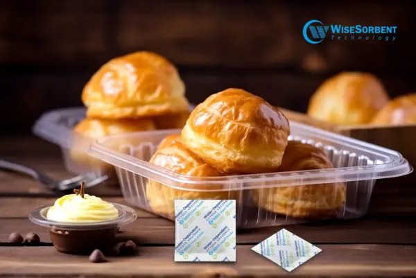 Bakery Goods with Water Dependent Oxygen Absorber